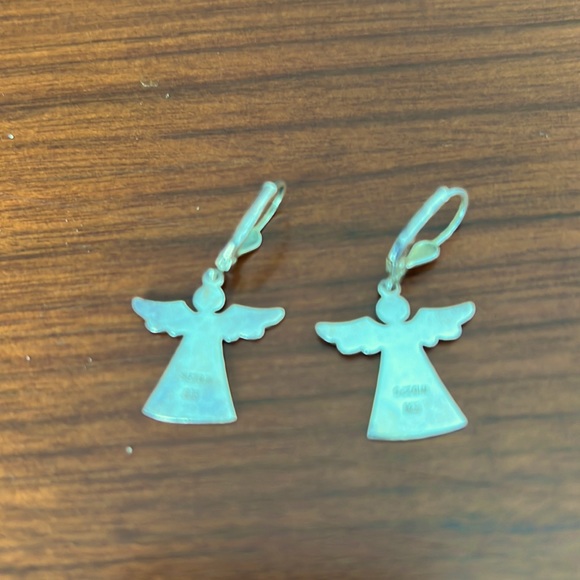 Silver Angel Earrings - Picture 3 of 3